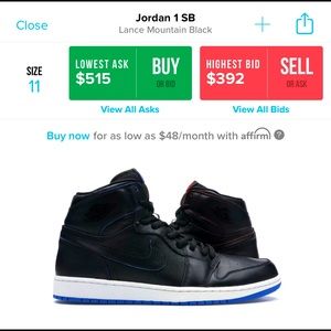 Lance Mountains Jordan’s 1 sb